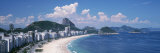 High Angle View of Buildings Along a Coast, Copacabana, Rio De Janeiro, Brazil Photographic Print by Panoramic Images 