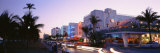 Buildings Lit Up at Dusk, Ocean Drive, Miami, Florida, USA Photographic Print by Panoramic Images 
