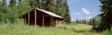 Log Cabin in a Field, Kenai Peninsula, Alaska, USA Lámina fotográfica por Panoramic Images