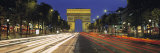 View of Traffic on an Urban Street, Champs Elysees, Arc De Triomphe, Paris, France Photographie par Panoramic Images 
