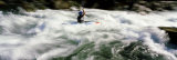 Kayaker, Trinty River, California, USA Fotografie-Druck von Panoramic Images 