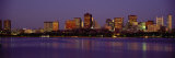 Buildings Lit Up at Night, Boston, Massachusetts, USA Photographic Print by Panoramic Images 