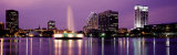 View of a City Skyline at Night, Orlando, Florida, USA Photographic Print by Panoramic Images 