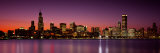 Dusk, Skyline, Chicago, Illinois, USA Photographic Print by Panoramic Images 
