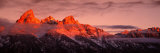 Sunrise, Teton Range, Grand Teton National Park, Wyoming, USA Photographic Print by Panoramic Images 