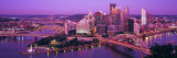 Dusk, Pittsburgh, Pennsylvania, USA Fotografie-Druck von Panoramic Images 