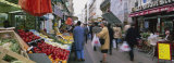 Group of People in a Street Market, Rue De Levy, Paris, France Photographic Print by Panoramic Images 