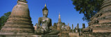 Statue of Buddha in a Temple, Wat Mahathat, Sukhothai, Thailand Lámina fotográfica por Panoramic Images