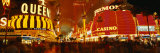 Casino Lit Up at Night, Fremont Street, Las Vegas, Nevada, USA Photographic Print by Panoramic Images 