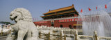 Fountain in Front of Tiananmen Gate, Tiananmen Square, Beijing, China Photographic Print by Panoramic Images 