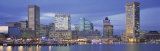 Panoramic View of an Urban Skyline at Twilight, Baltimore, Maryland, USA Photographic Print by Panoramic Images 