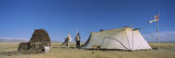 Person Standing Beside a Tent, Tibet Photographic Print by Panoramic Images 