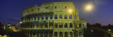 Ancient Building Lit Up at Night, Coliseum, Rome, Italy Photographic Print by Panoramic Images 