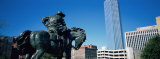 Low Angle View of a Statue in Front of Buildings, Dallas, Texas, USA Photographic Print by Panoramic Images 