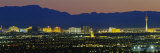 Aerial View of Buildings Lit Up at Dusk, Las Vegas, Nevada, USA Photographic Print by Panoramic Images 