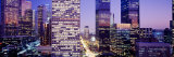 High Angle View of the City at Night, Los Angeles, California, USA Photographic Print by Panoramic Images 