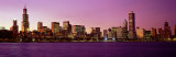 Skyline at Sunset, Chicago, Illinois, USA Photographic Print by Panoramic Images 