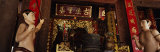 Low Angle View of Statues in a Communal House, Dinh Bang, Vietnam Photographic Print by Panoramic Images 