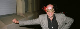 Portrait of a Mature Man Wearing a Carnival Mask Photographic Print by Panoramic Images 
