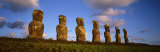 Stone Heads, Easter Islands, Chile Photographic Print by Panoramic Images 