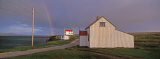 Building Along a Rural Road, Falkland Islands, Port Louis Photographic Print by Panoramic Images 