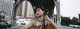 Young Woman Playing a Cello, New York City, NYC, New York State, USA Photographic Print by Panoramic Images 