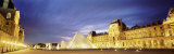 Light Illuminated in the Museum, Louvre Pyramid, Paris, France Photographie par Panoramic Images 