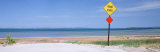Road at a Waterfront, Lake Michigan, Traverse City, Michigan, USA Photographic Print by Panoramic Images 