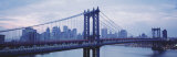 Skyscrapers in a City, Manhattan Bridge, New York City, New York State, USA Photographic Print by Panoramic Images 