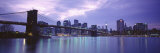 Skyscrapers in a City, Brooklyn Bridge, New York City, New York State, USA Photographic Print by Panoramic Images 