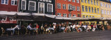 Tourists in a Road Side Restaurant, Nyhavn, Copenhagen, Denmark Photographic Print by Panoramic Images 