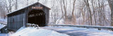 Christmas Wreath on a Bridge, Fallasburg, Michigan, USA Photographic Print by Panoramic Images 