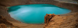 Lake on the Volcano, Blue Lake, Viti Crater, Iceland Photographic Print by Panoramic Images 