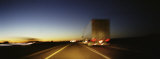 Rear View of Truck on a Two Lane Highway, Las Cruces, New Mexico, USA Lámina fotográfica por Panoramic Images