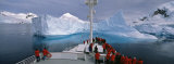 Tourists Standing on a Cruise Ship Watching at Iceberg, Antarctic Peninsula, Antarctica Photographic Print by Panoramic Images 