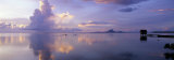 Silhouette of a Hut in the Sea, Bora Bora, French Polynesia Photographie par Panoramic Images 