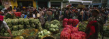 Group of People in a Vegetable Market, Almolonga, Guatemala Photographic Print by Panoramic Images 