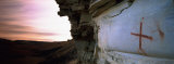 Painting of Shield on a Rock, Bear Gulch Pictographs, Montana, USA Photographic Print by Panoramic Images Painting of Shield on a Rock, Bear Gulch Pictographs, Montana, USA Photographic Print by Panoramic Images