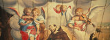 Mural of Angels and a Saint on the Wall of a Church, Assis Church, Mariana, Minas Gerais, Brazil Photographic Print by Panoramic Images 