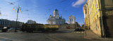 Tram Moving on a Road, Senate Square, Helsinki, Finland Photographic Print by Panoramic Images 