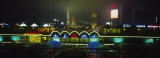 Buildings Lit Up at Night, the Bund, Shanghai, China Photographic Print by Panoramic Images 