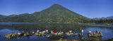 Women Washing Clothes in a Lake, Santiago, Lake Atitlan, Guatemala Photographie par Panoramic Images 