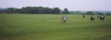 Group of Men Playing Polo in a Field, New York State, USA Lámina fotográfica por Panoramic Images