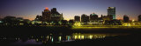 Buildings at the Waterfront Lit Up at Dawn, Memphis, Tennessee, USA Photographic Print by Panoramic Images 