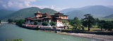 Palace on a Riverbank, Punakha Dzong, Punakha, Bhutan Photographic Print by Panoramic Images 