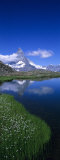 Reflection of Mountain in Water, Riffelsee, Matterhorn, Switzerland Photographie par Panoramic Images 