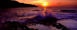 Panoramic Images - Wave Breaking on Rocks, Bempton, Yorkshire, England, United Kingdom - Fotografik Baskı