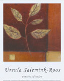 Crimson Leaf Study I Lámina por Ursula Salemink-Roos