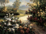 Pathway of Flowers Poster by Leila 