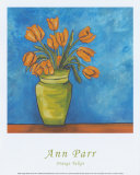 Orange Tulips Posters by Ann Parr
